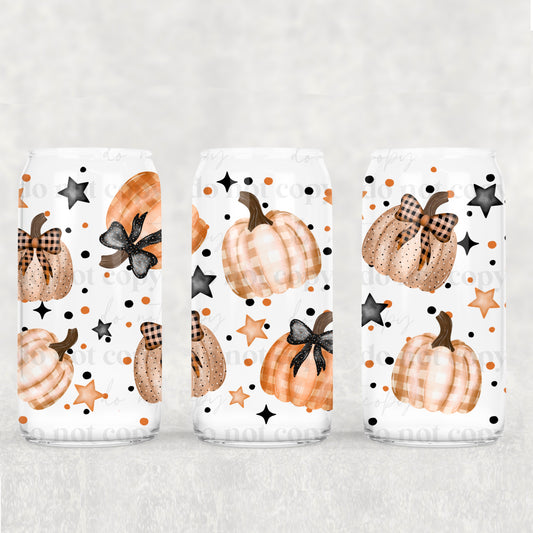 Plaid Pumpkin - UV DTF Cup Wrap