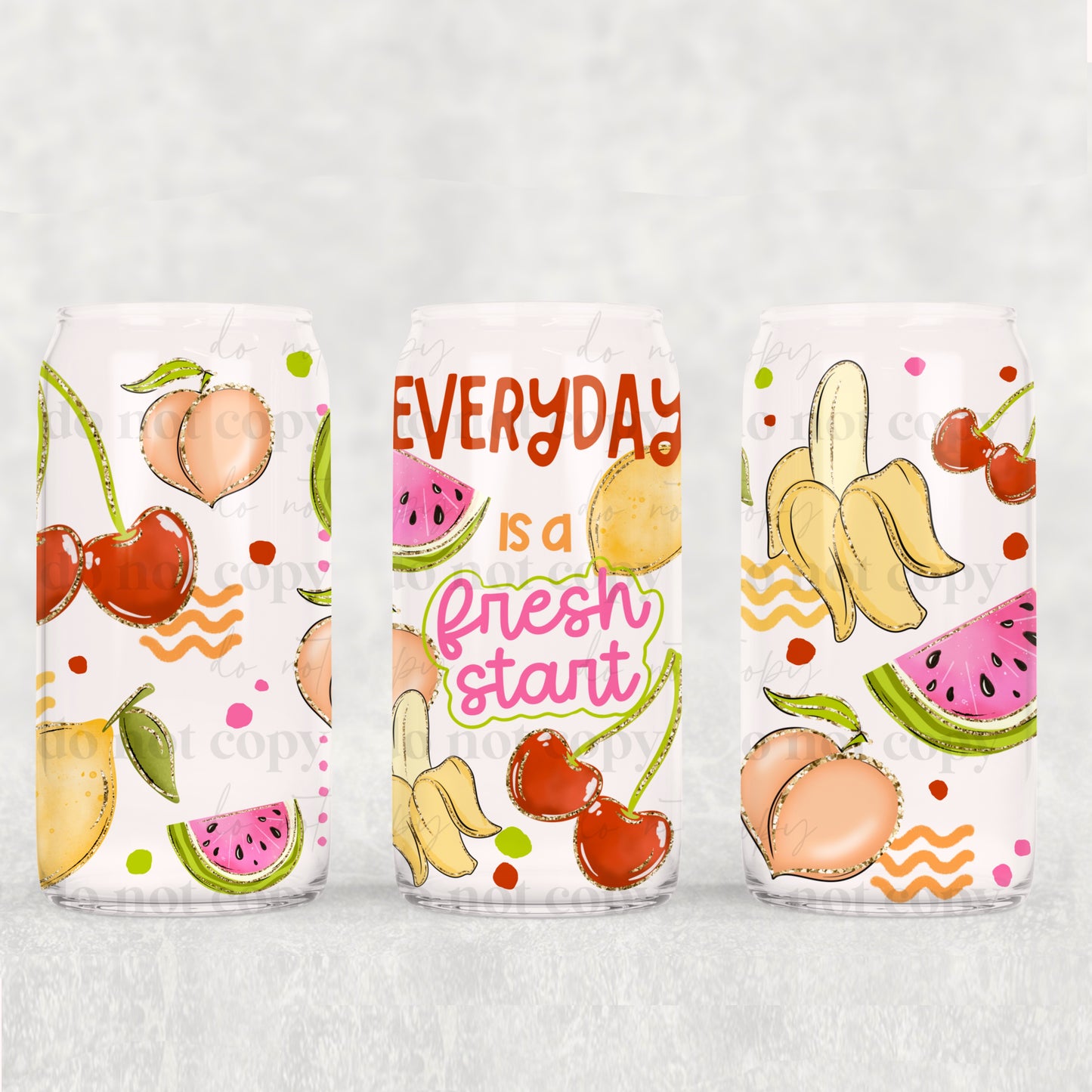 Everyday is a fresh start - 16oz Cup Wrap