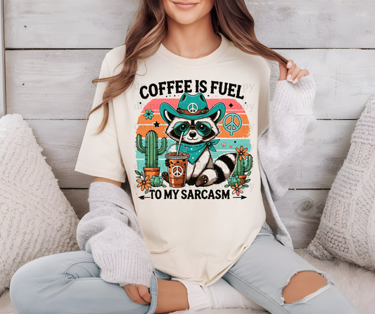 Coffee is fuel to my sarcasm - Clear Film Transfer