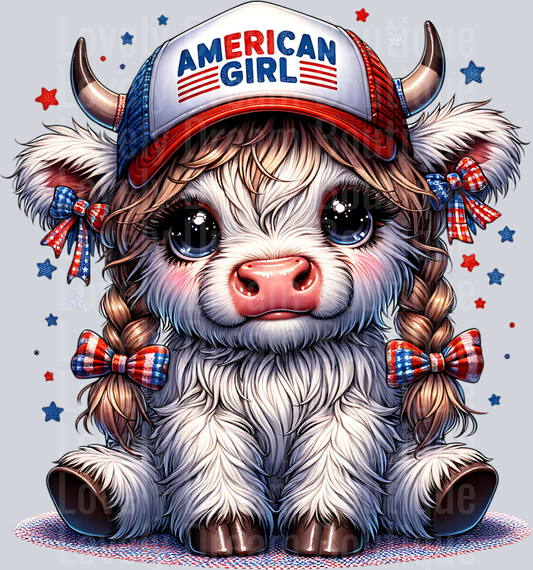 American girl cow