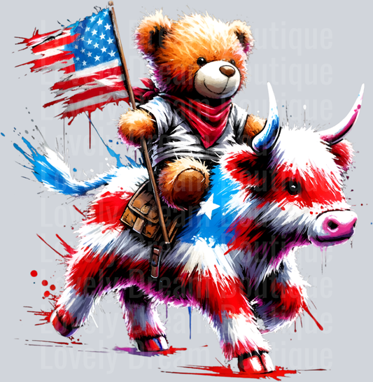 Patriotic bear