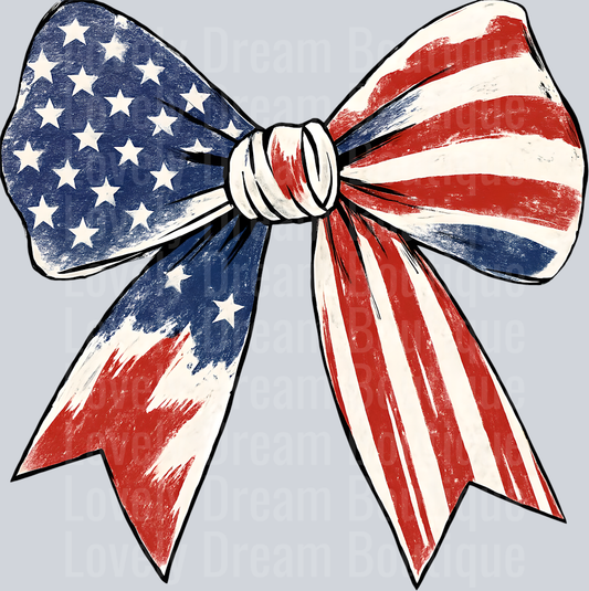 American Flag Bow